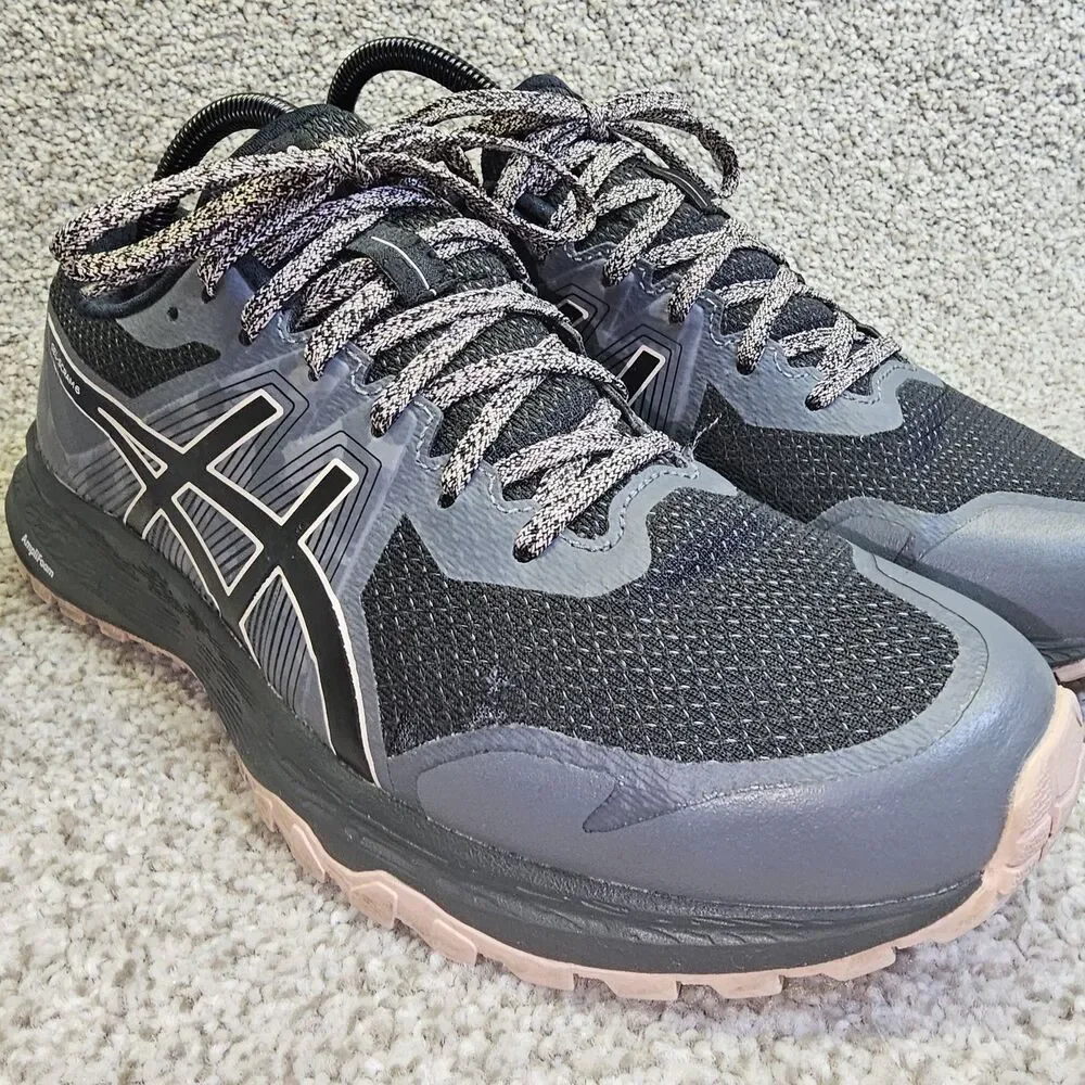 ASICS Women's Gel-Scram 6 Grey Pink Athletic Sneakers Camo Size‎ 9 Amplifoam